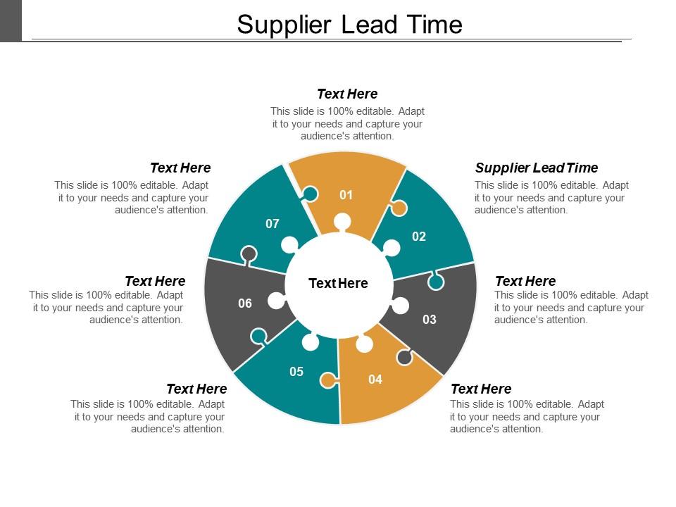 Supplier lead time ppt powerpoint presentation pictures format ideas cpb Slide01