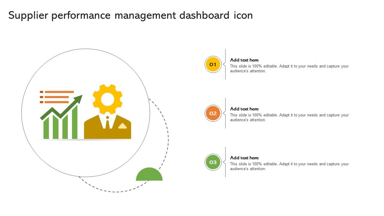 Supplier Performance Management Dashboard Icon PPT Example