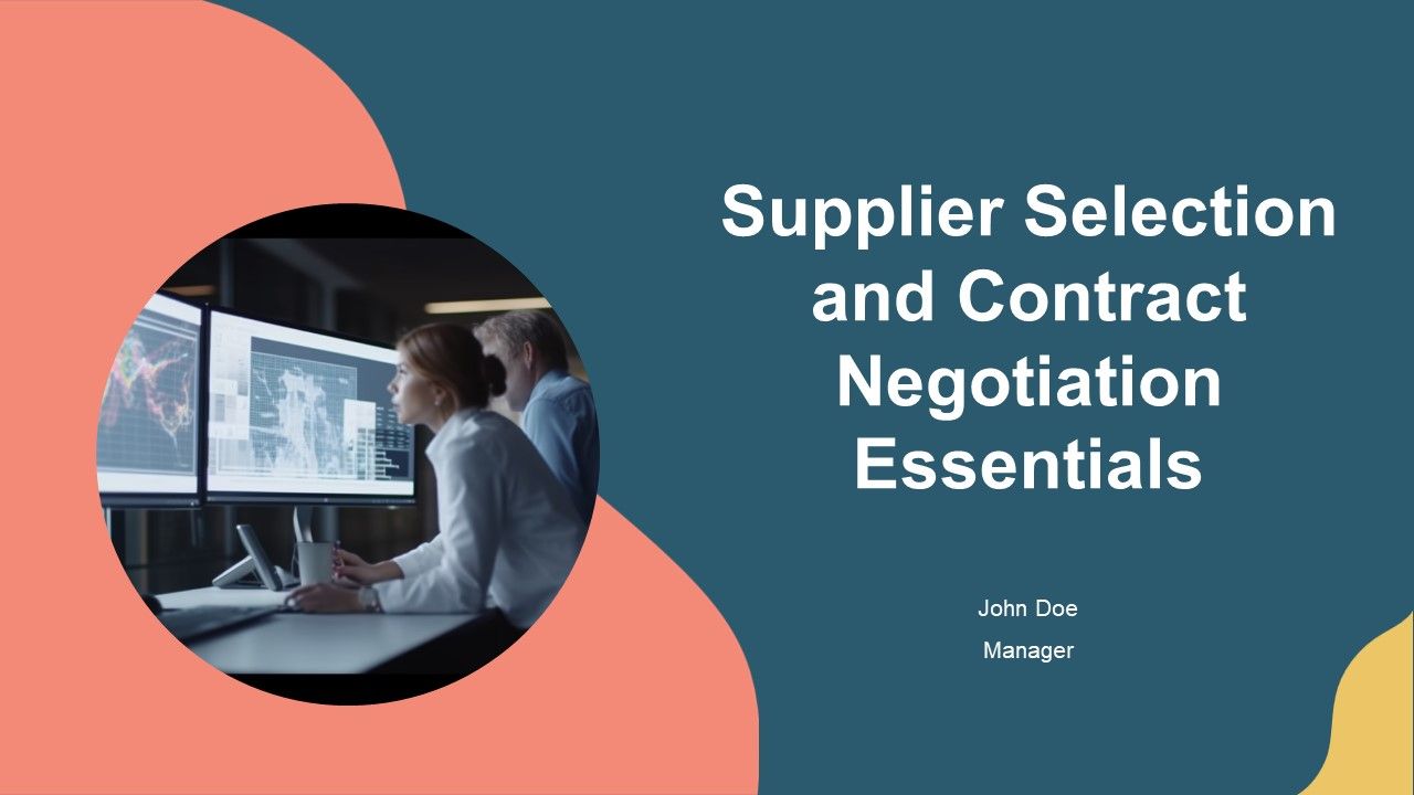 Supplier Selection And Contract Negotiation Essentials PPT Template AT
