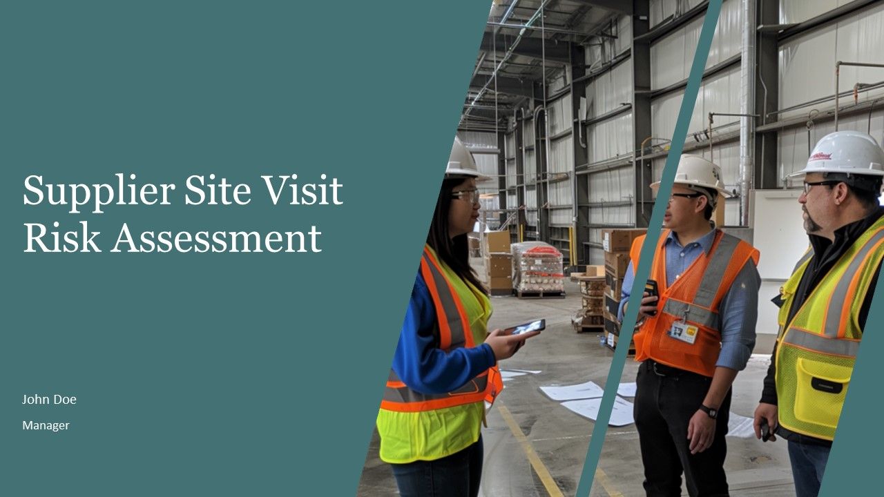 Retail Store Visitors Risk Assessment Supplier Site Visit Risk Assessment PPT Information AT