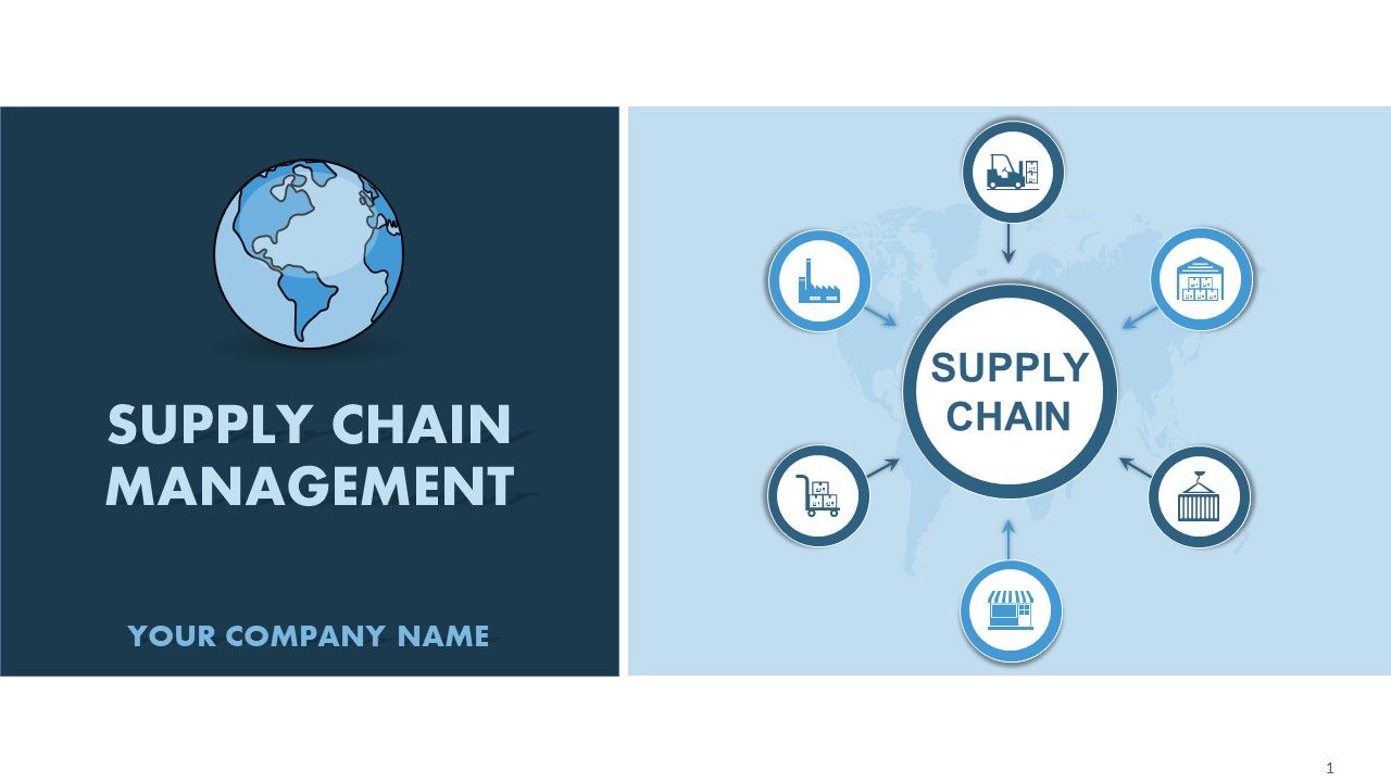 Supply chain management dashboard powerpoint presentation with slides Slide01