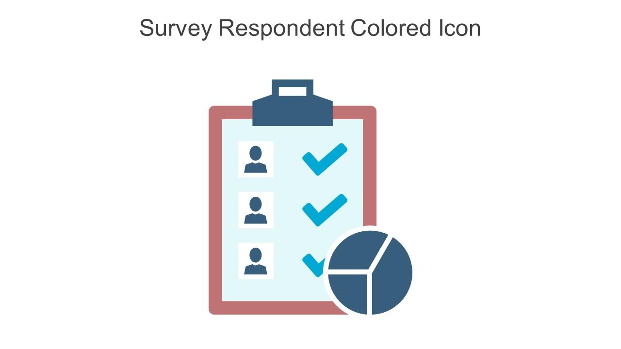 Survey Respondent Colored Icon In Powerpoint Pptx Png And Editable Eps