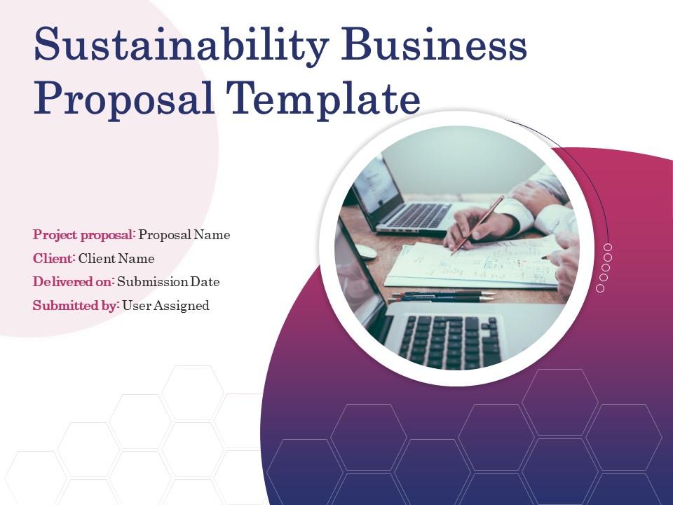 Sustainability Business Proposal Template Powerpoint Presentation Slides Slide01
