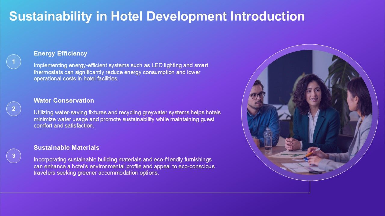 Sustainability In Hotel Development PPT Outline AT