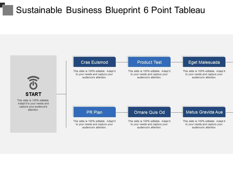 Sustainable business blueprint 6 point tableau Slide00