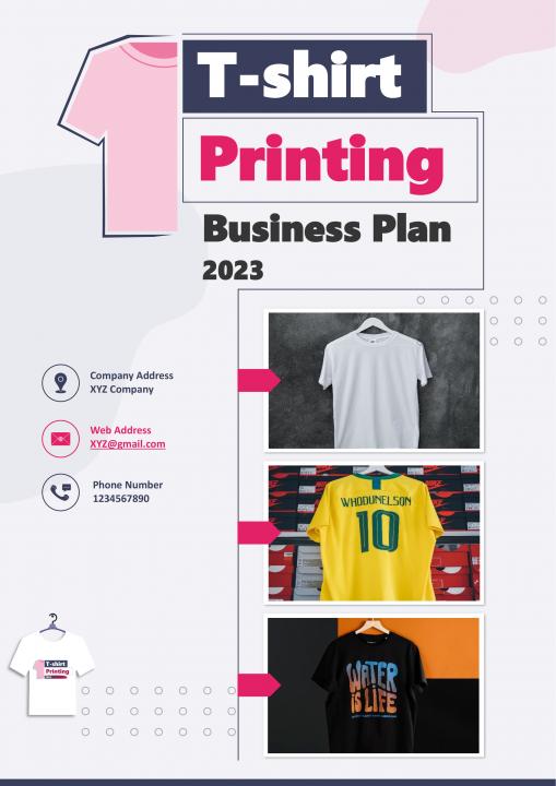 T Shirt Printing Business Plan Pdf Word Document Slide01