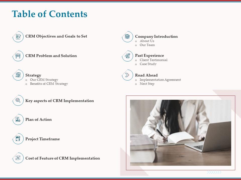 Table of contents road ahead ppt powerpoint presentation icon model Slide01