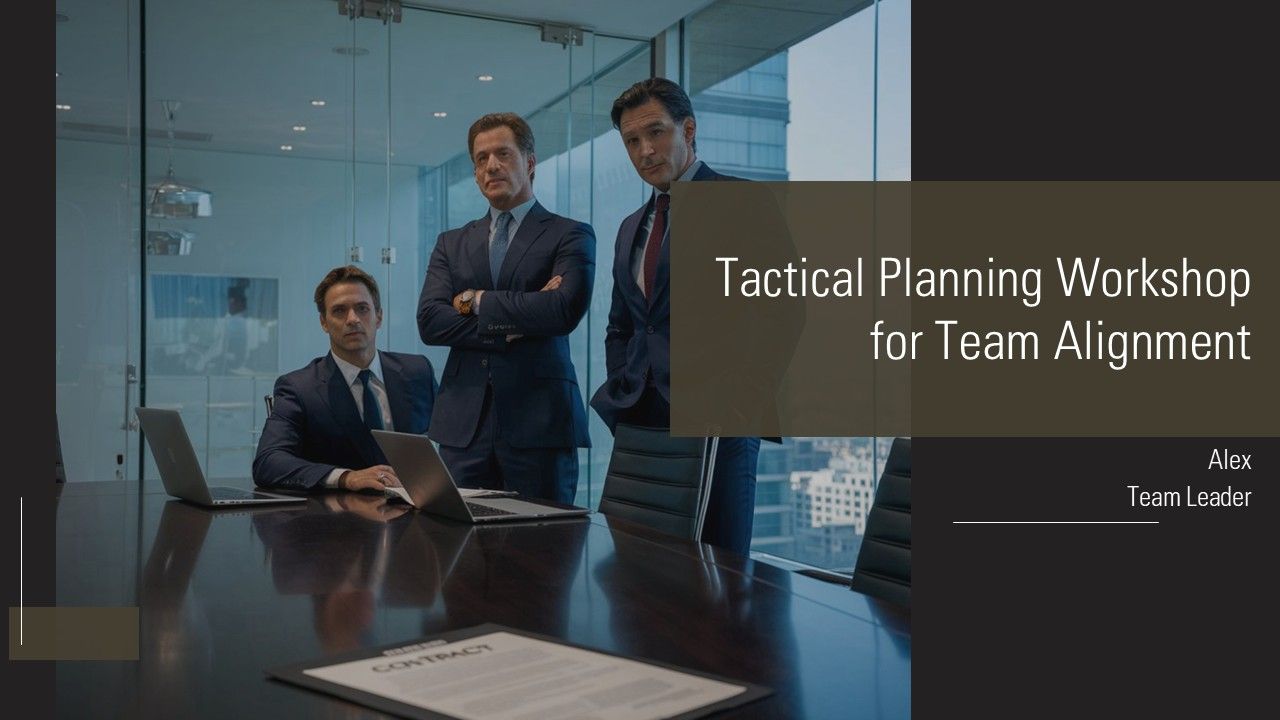 Tactical Planning Workshop For Team Alignment PPT Template AT