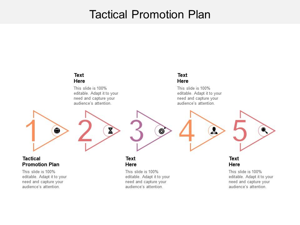Tactical Promotion Plan Ppt Powerpoint Presentation File Designs Cpb
