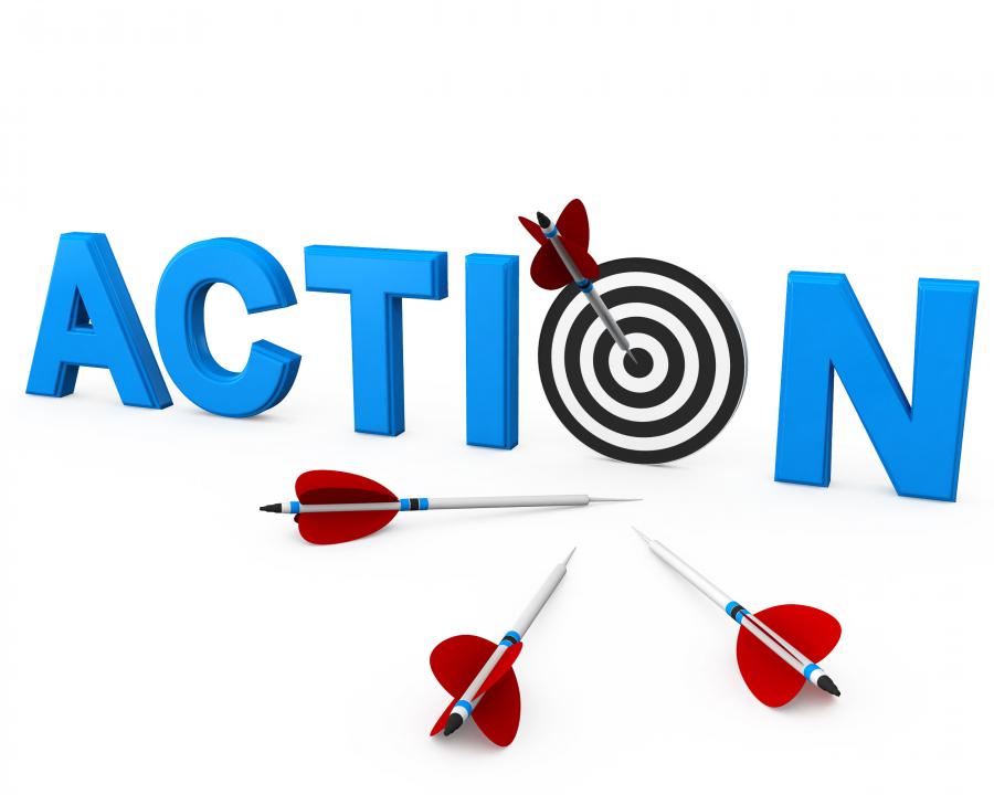 take_action_to_achieve_target_stock_photo_Slide01