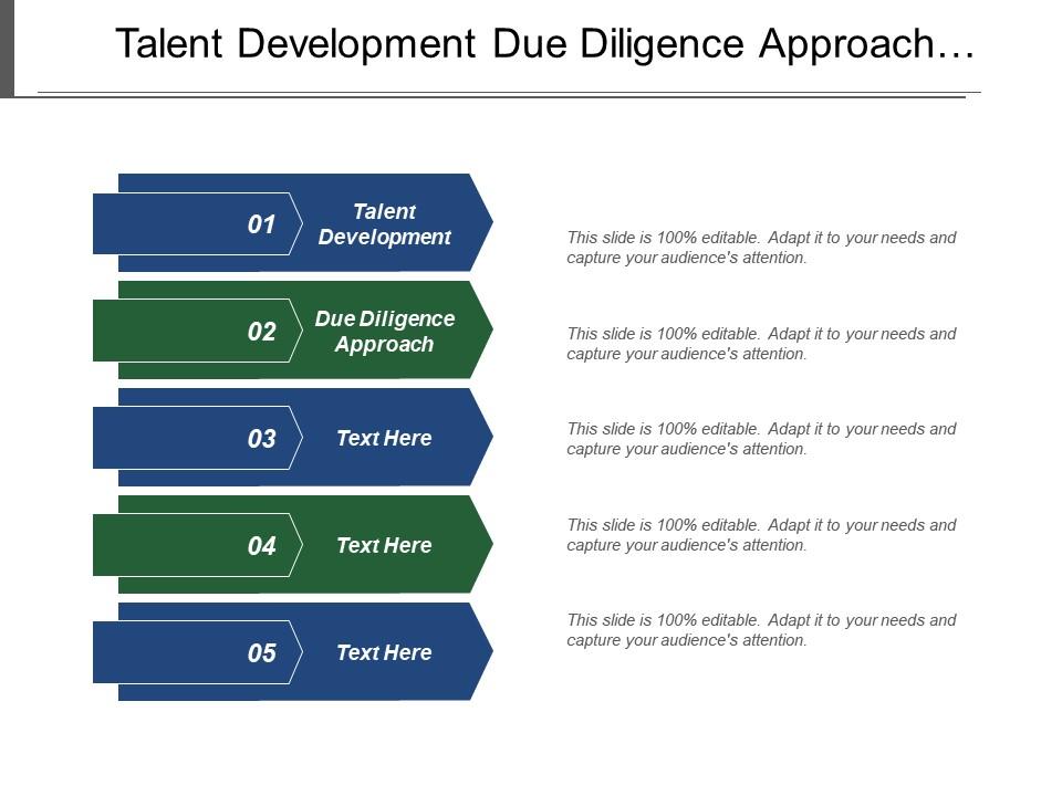 Talent Development Due Diligence Approach Business Valuation Review