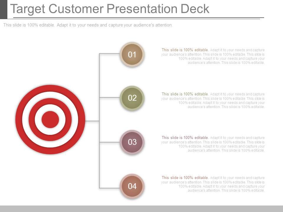Target customer presentation deck Slide01