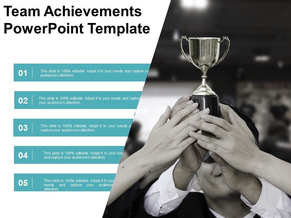 Team achievements powerpoint template Slide01