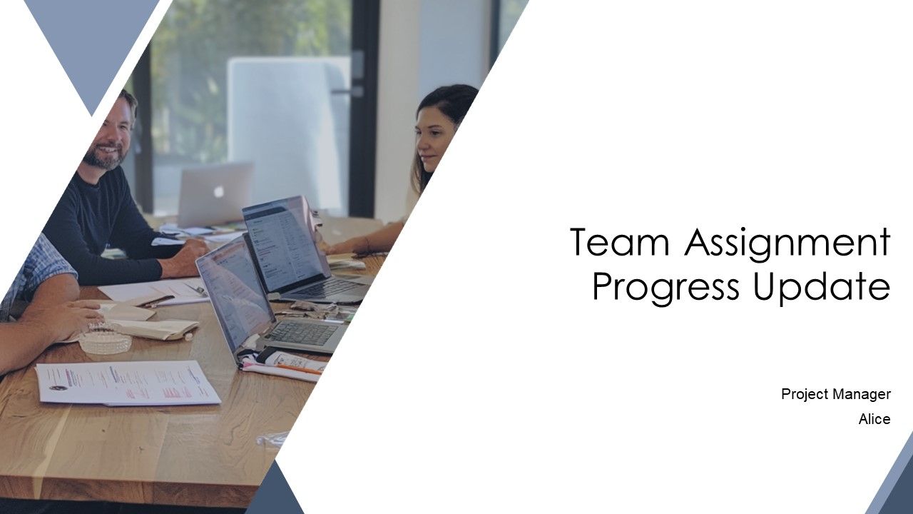 Team Assignment Progress Update PPT Graphics AT Team Assignment Progress Update PPT Graphics AT