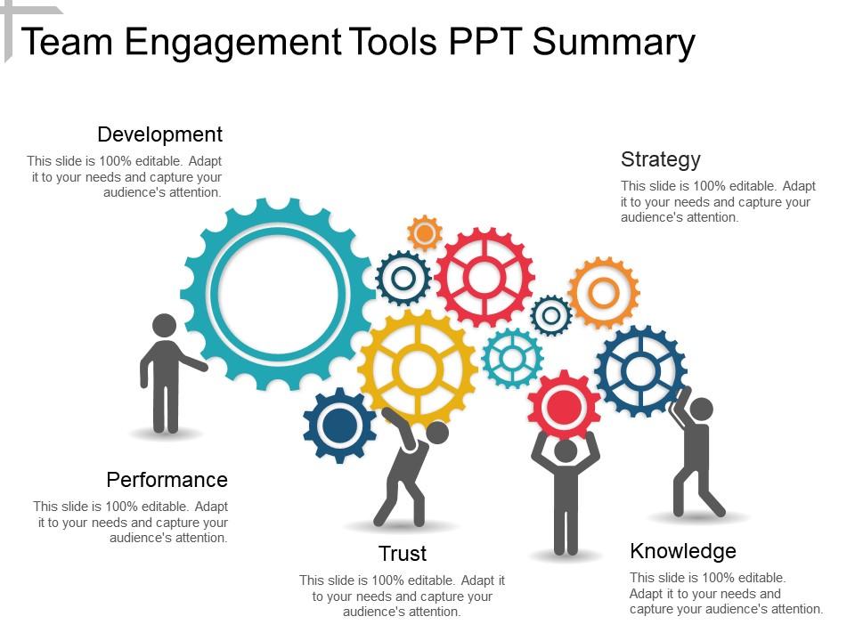 Team engagement tools ppt summary Slide00