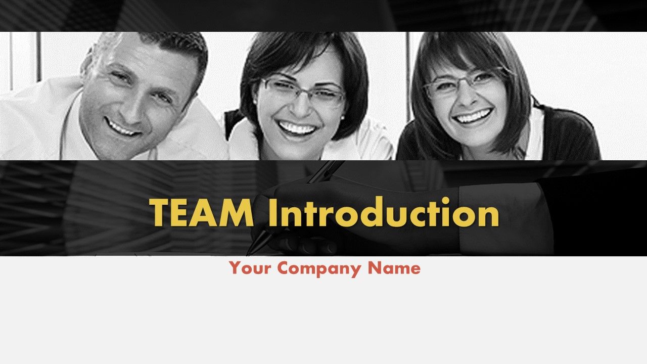 Team introduction workforce and responsibilities powerpoint presentation with slides Slide01