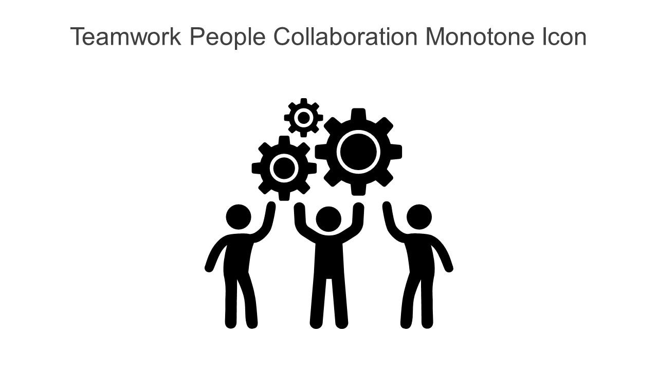 Teamwork People Collaboration Monotone Icon In Powerpoint Pptx Png And Editable Eps Format Slide01