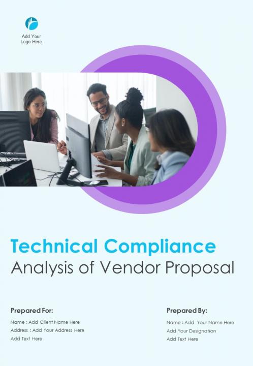 Technical compliance analysis of vendor proposal sample document report doc pdf ppt Slide01