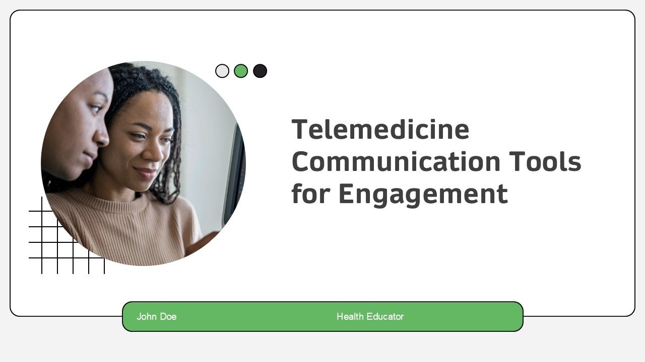 Telemedicine Communication Tools For Engagement PPT Slides AT Telemedicine Communication Tools For Engagement PPT Slides AT
