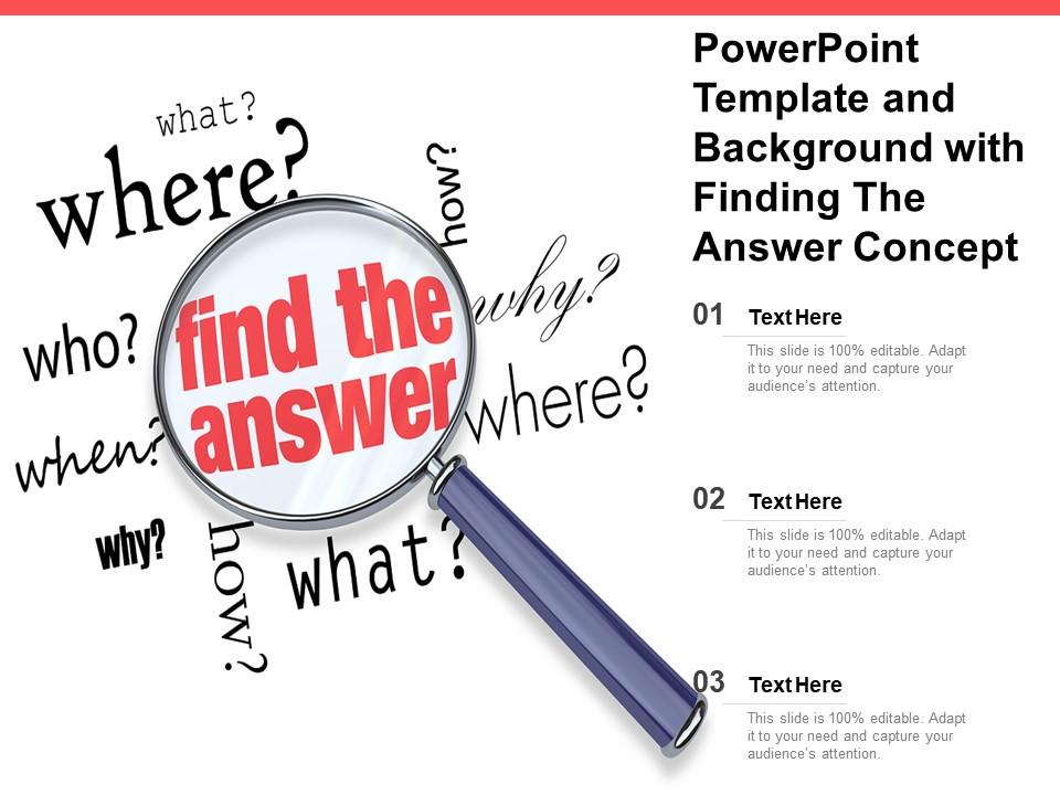 Template And Background With Finding The Answer Concept Ppt Powerpoint |  Presentation Graphics | Presentation PowerPoint Example | Slide Templates