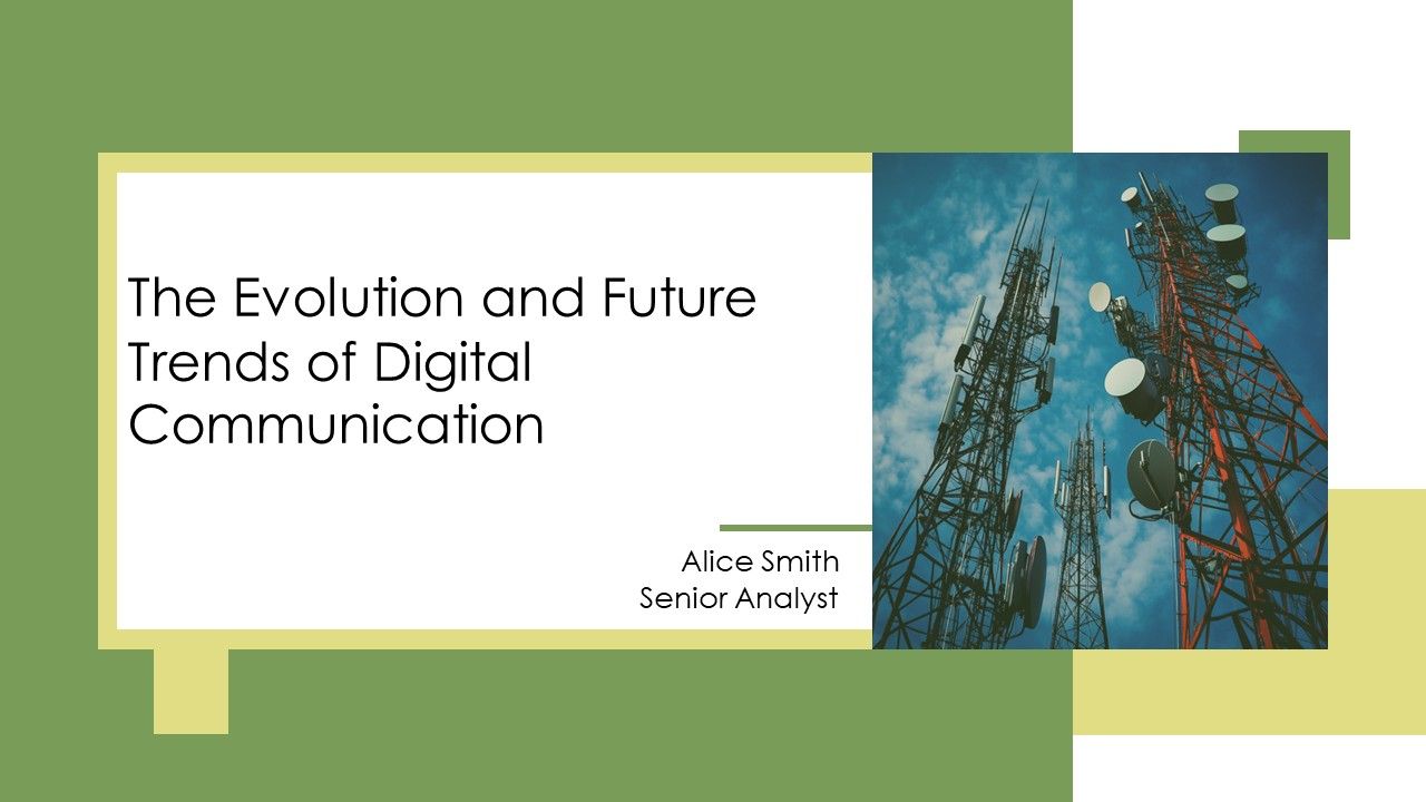 The Evolution And Future Trends Of Digital Communication PPT Outline AT The Evolution And Future Trends Of Digital Communication PPT Outline AT