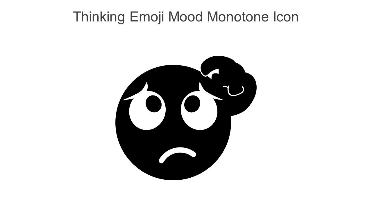 Thinking Emoji Expression Colored Icon In Powerpoint Pptx Png And Editable  Eps Format