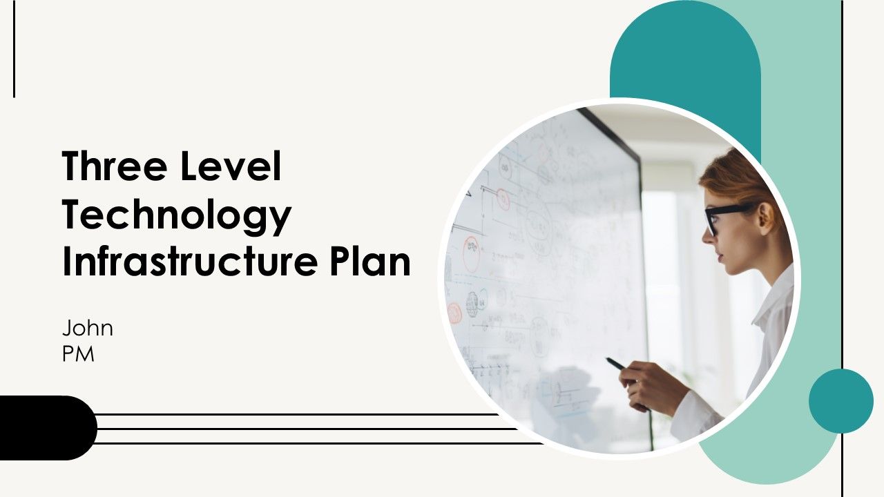 Three Level Technology Infrastructure Plan PPT Outline AT
