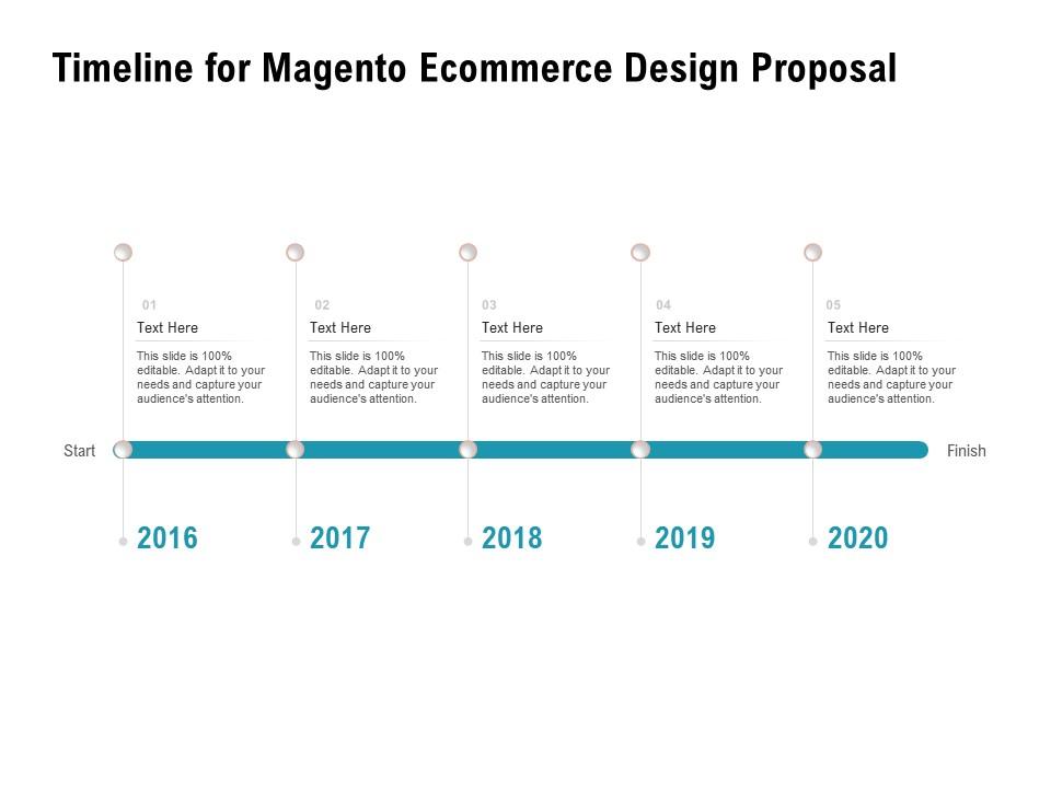 Timeline for magento ecommerce design proposal ppt powerpoint presentation styles icons