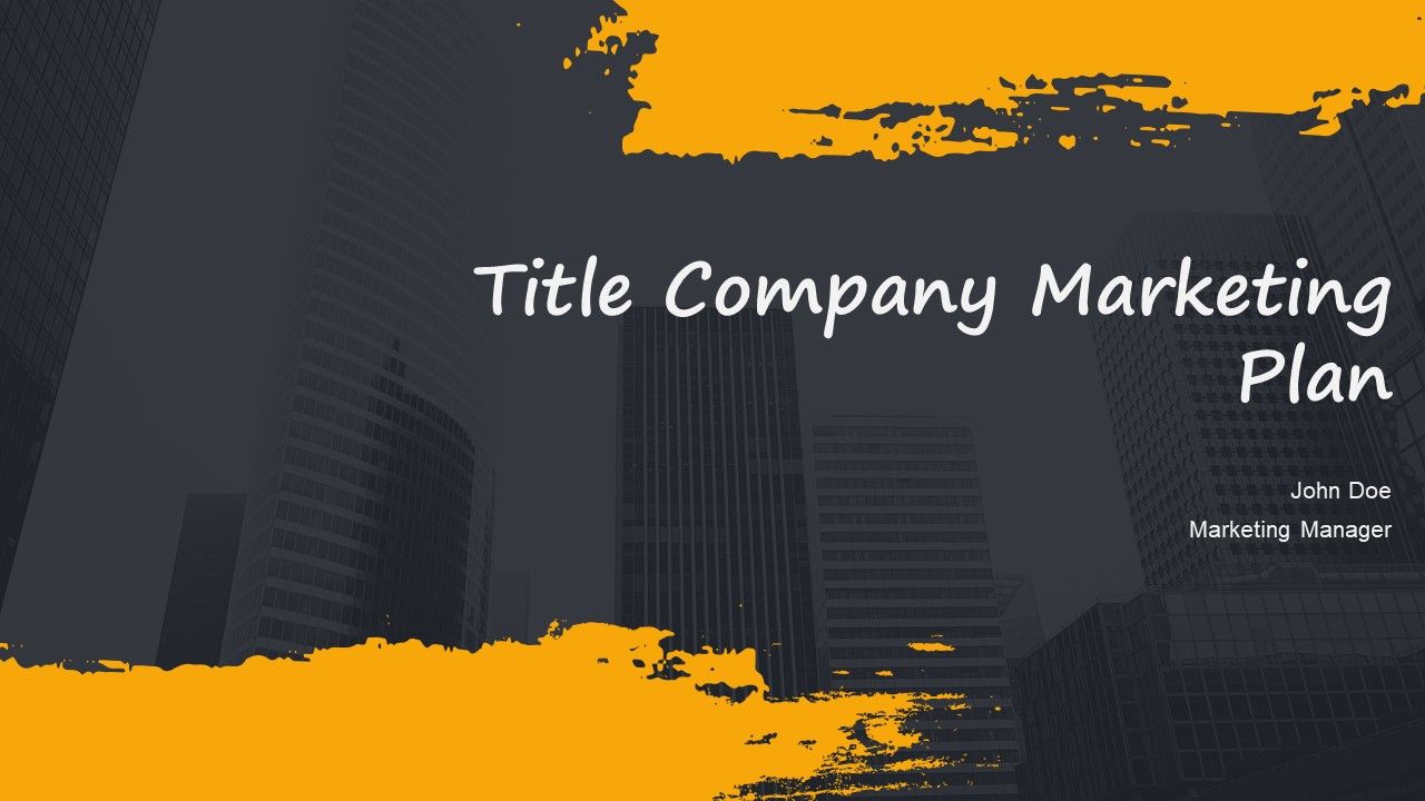 Title Company Marketing Plan PPT Presentation ACP Title Company Marketing Plan PPT Presentation ACP