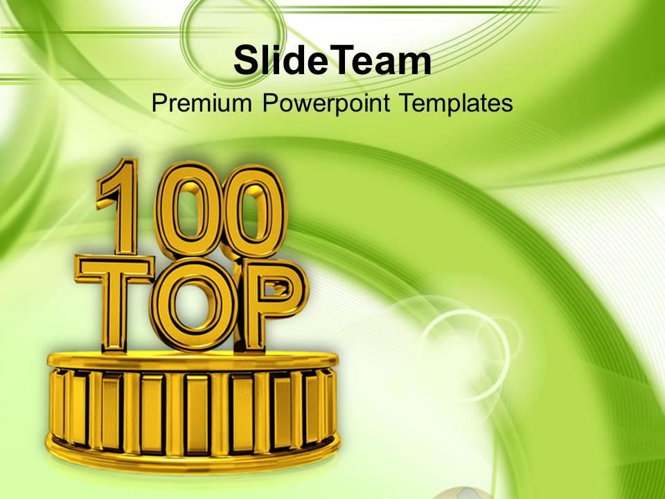 Top 100 Winners Competition Concept Powerpoint Templates Ppt Themes And Graphics 0113