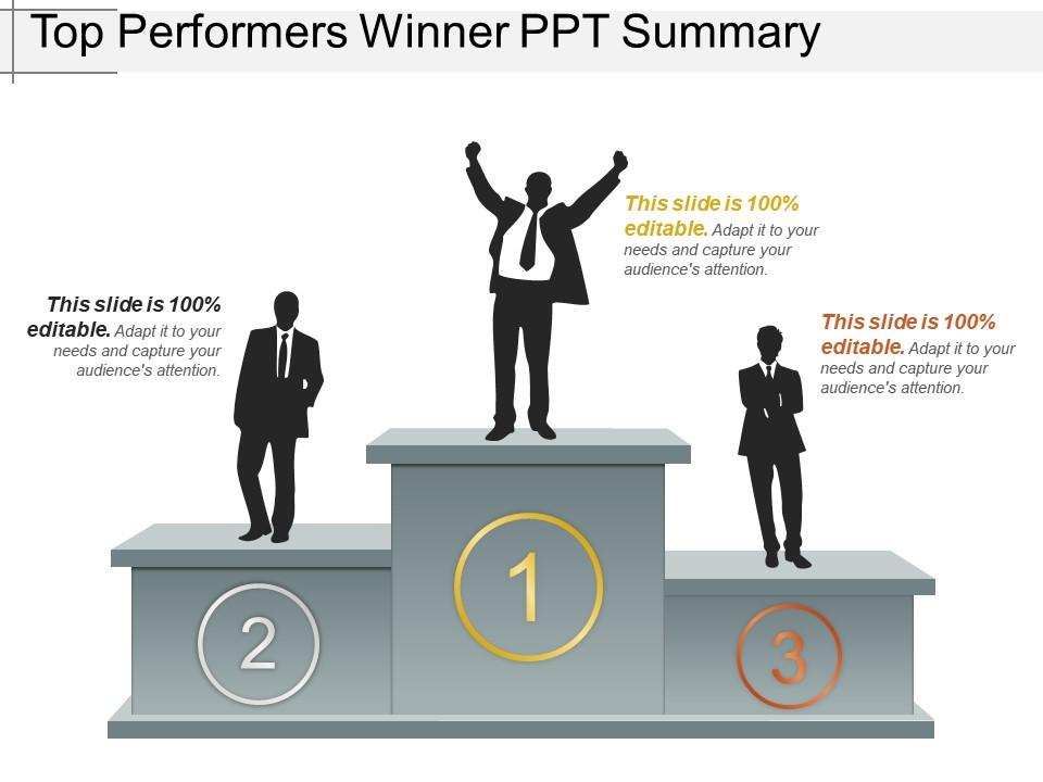 Top performers winner ppt summary Slide00