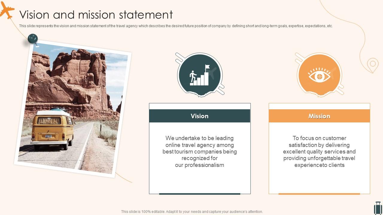 travel company mission statement examples