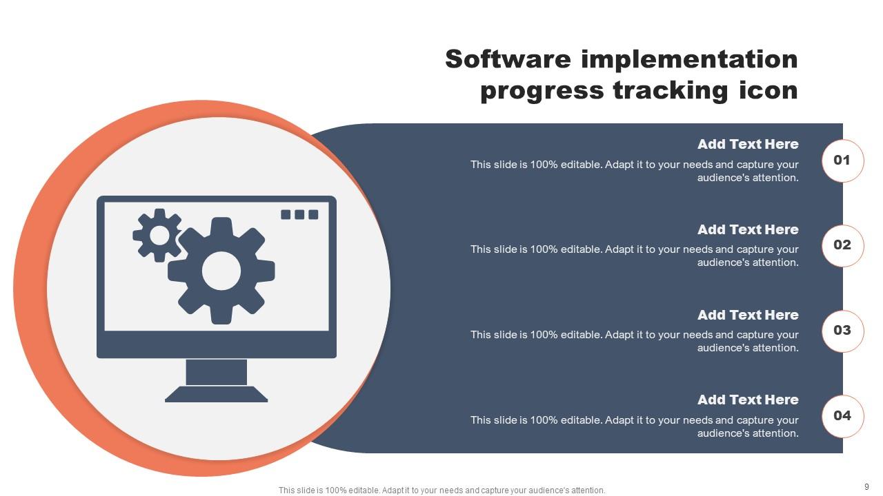 Tracking Icon Powerpoint Ppt Template Bundles PPT Sample
