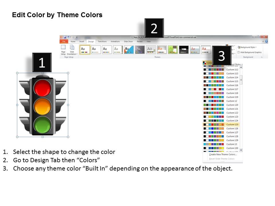 Traffic Lights Powerpoint Template Slide Graphics Presentation