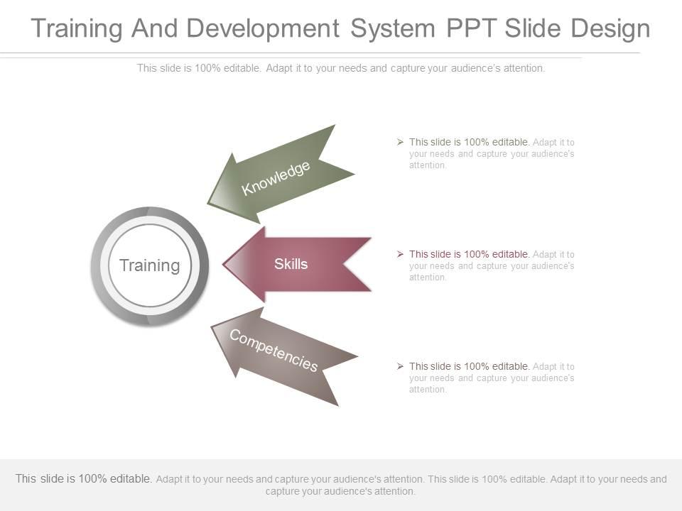 Training and development system ppt slide design Slide01