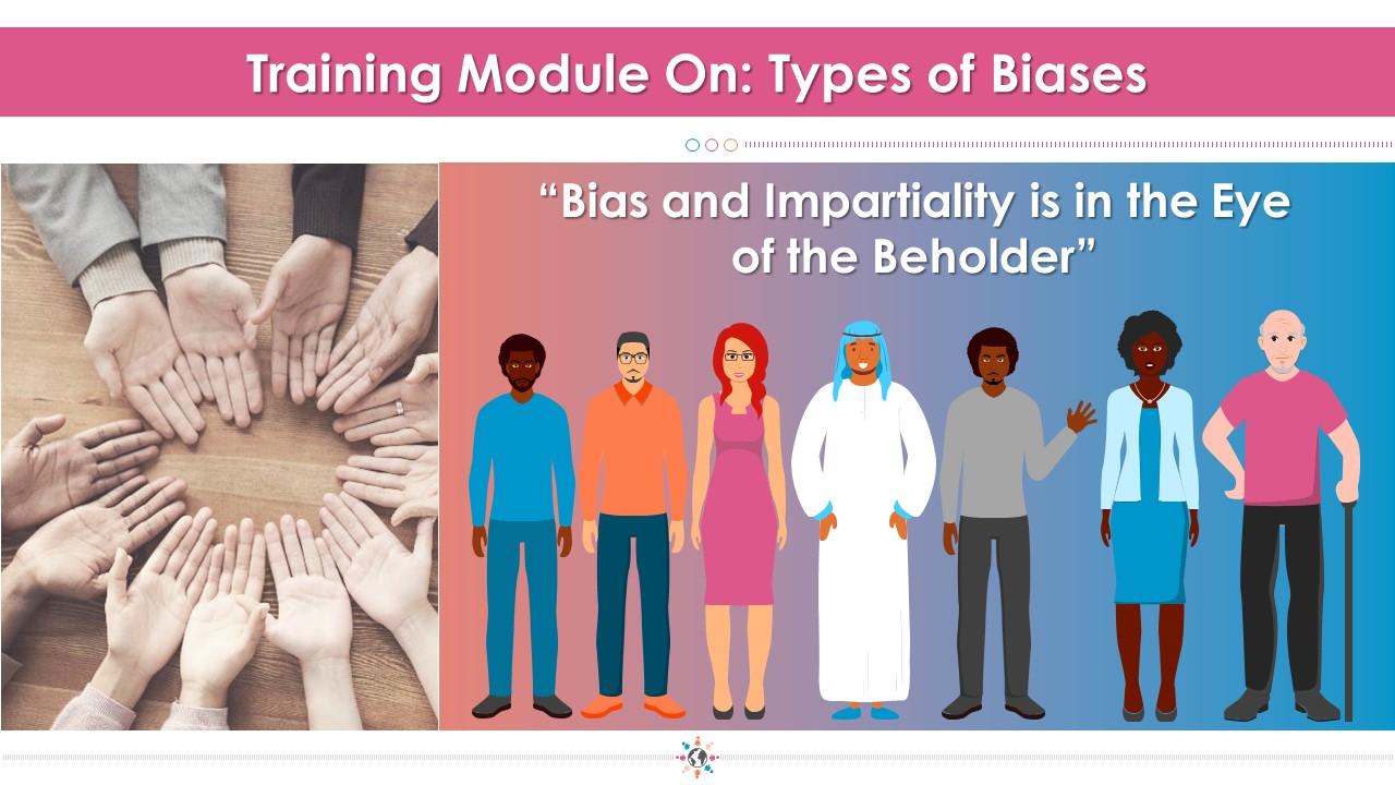 Training module diversity and inclusion types of bias edu ppt Slide01