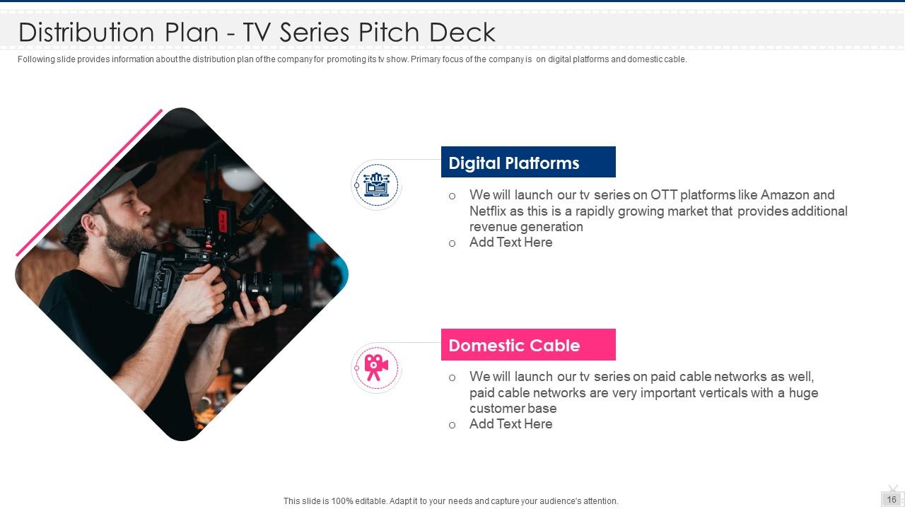 TV Series Pitch Deck Ppt Template Presentation Graphics