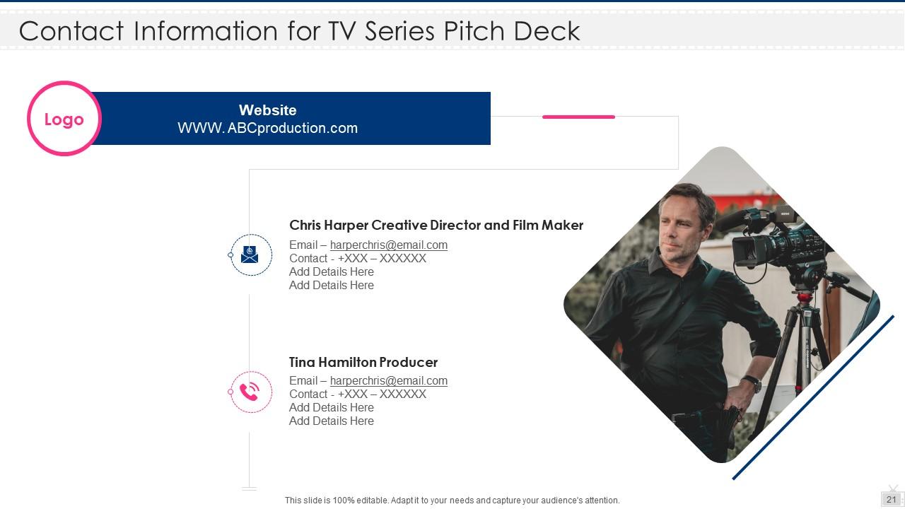 TV Series Pitch Deck Ppt Template Presentation Graphics