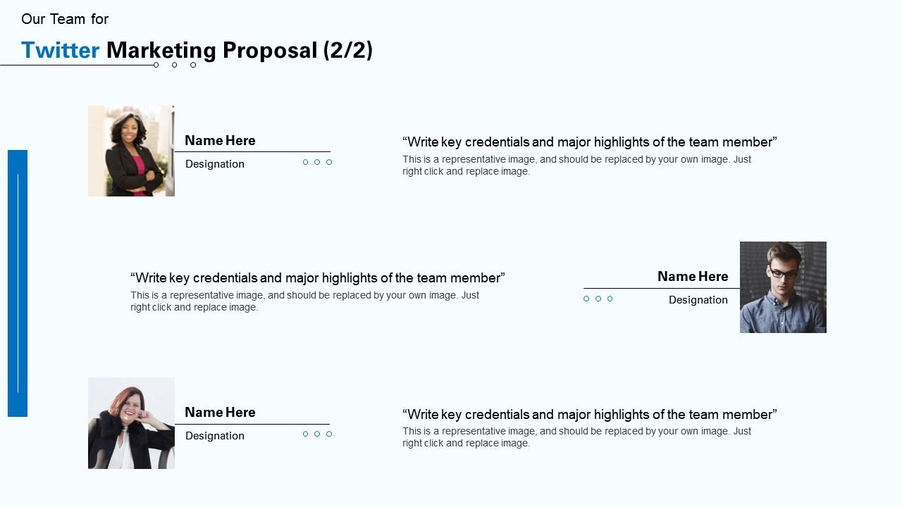 Twitter marketing proposal team ppt powerpoint presentation icon slide Slide01