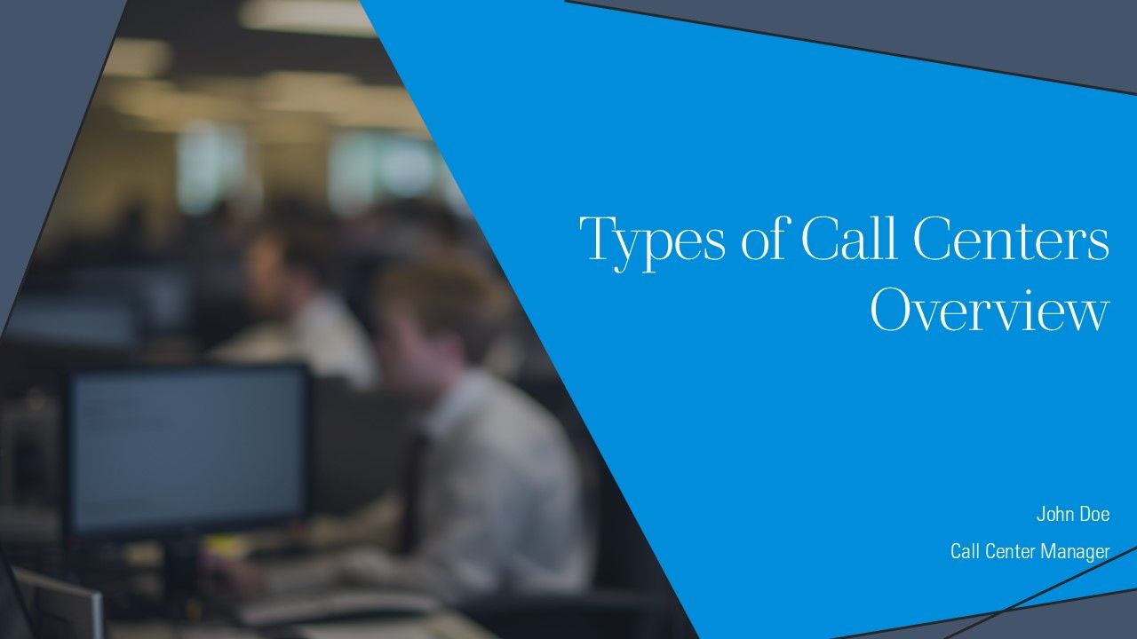 Types Of Call Centers Overview PPT Outline AT Types Of Call Centers Overview PPT Outline AT