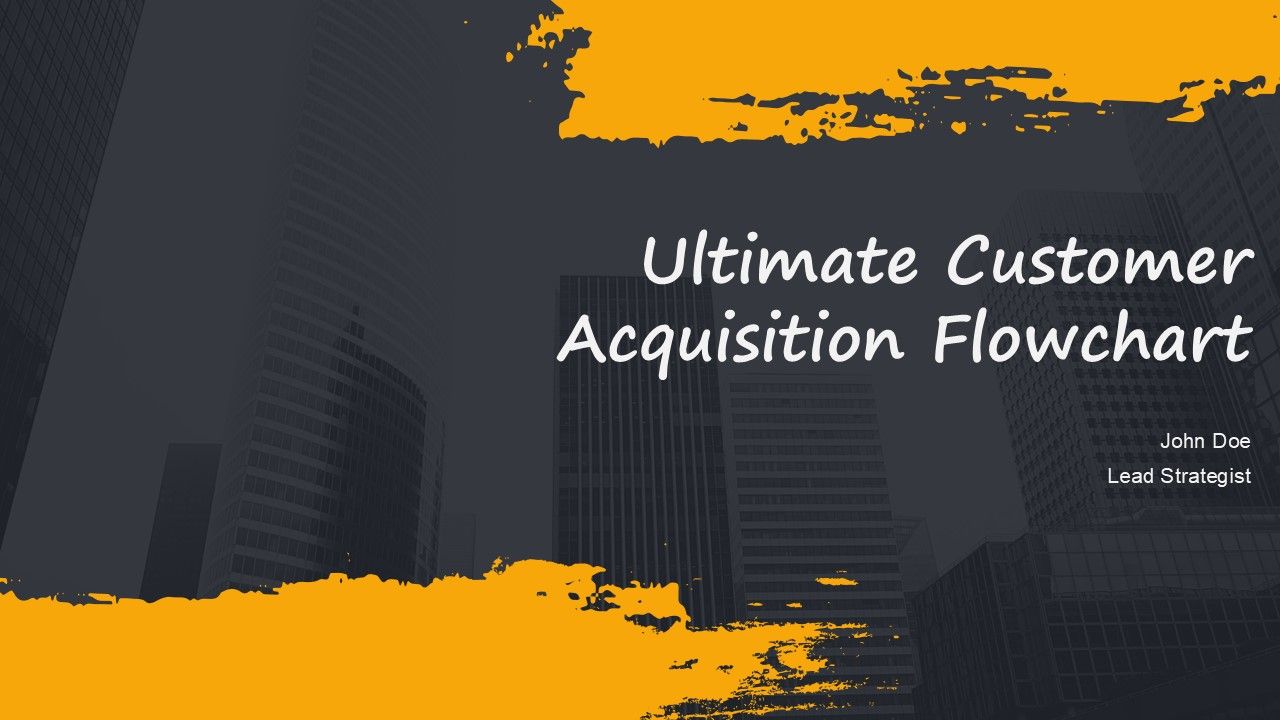 Ultimate Customer Acquisition Flowchart PPT Summary AT