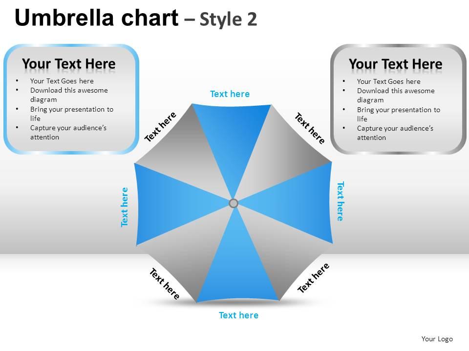 Umbrella chart style 2 powerpoint presentation slides Slide00