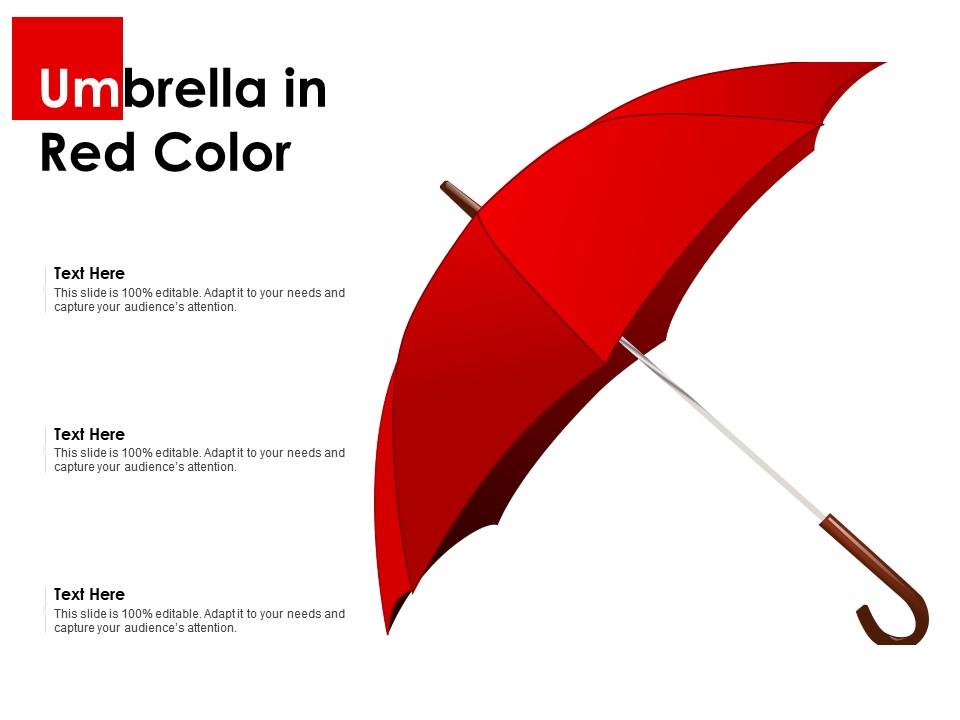 Umbrella in red color Slide00