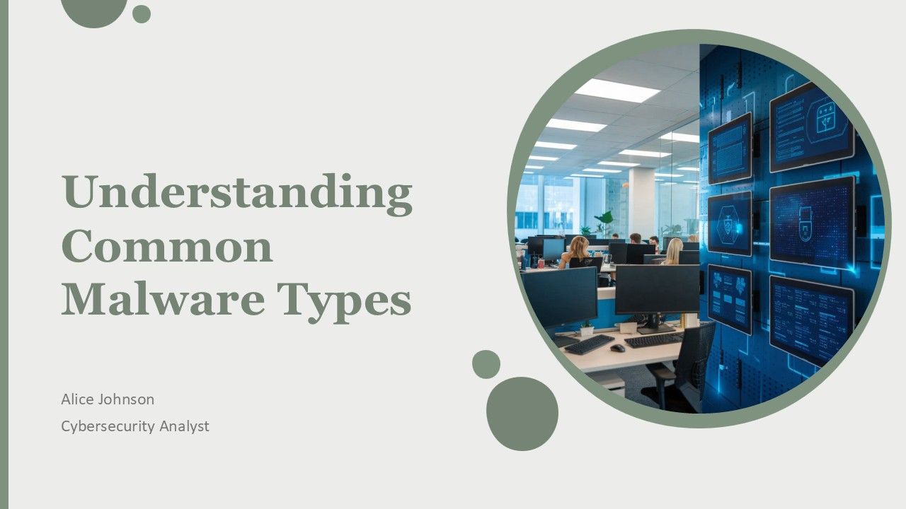 Understanding Common Malware Types PPT Demonstration AT