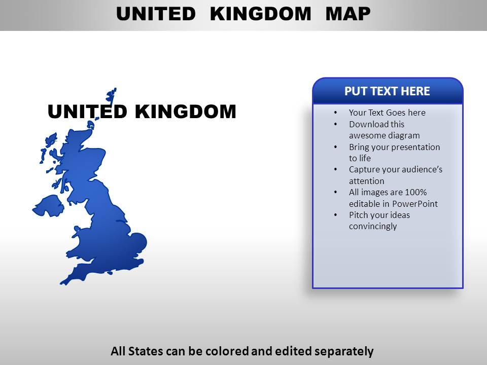 United kingdom country powerpoint maps Slide01