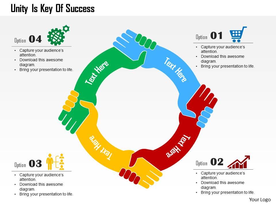 unity_is_key_of_success_flat_powerpoint_design_Slide01