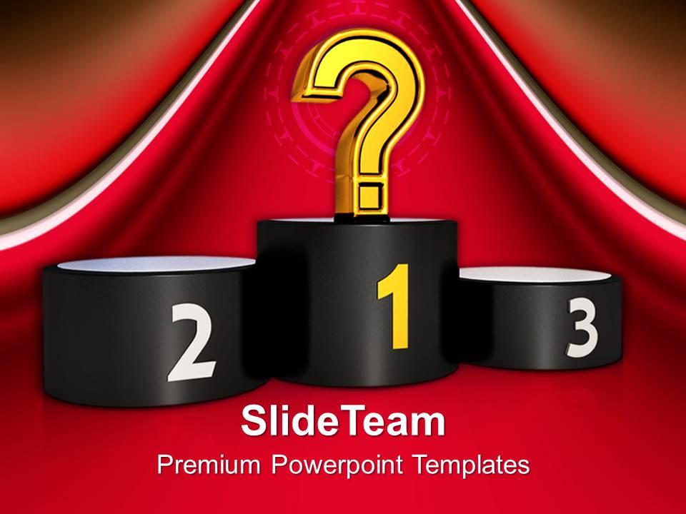 Unknown winner on podium powerpoint templates ppt themes and graphics 0213 Slide01