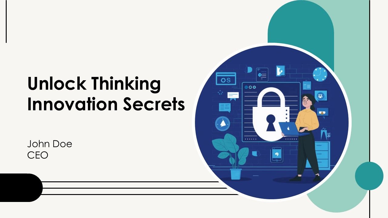 Unlock Thinking Innovation Secrets PPT Slides AT Unlock Thinking Innovation Secrets PPT Slides AT