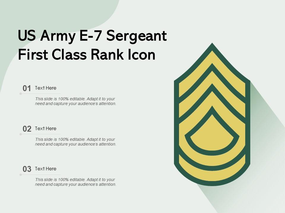 Army Sergeant First Class Rank