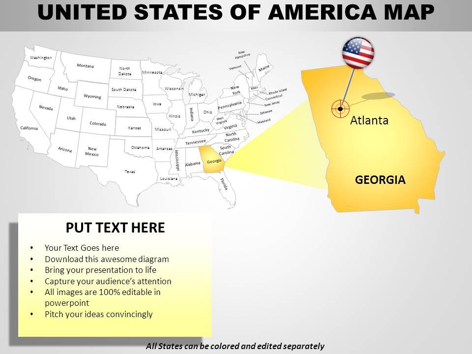 Editable US Map PowerPoint: Dominate Presentations